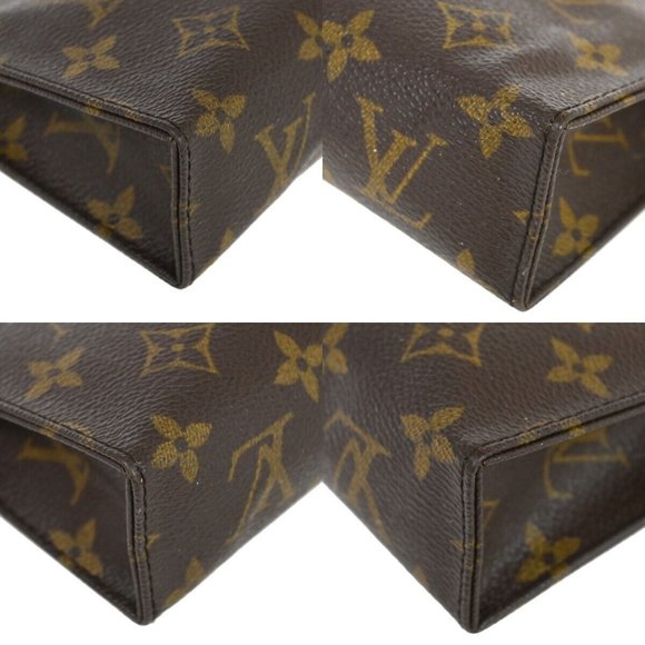LOUIS VUITTON Poche Toilette 15 Clutch Pouch Bag Monogram Leather M47546 60KA013 - Picture 12 of 16